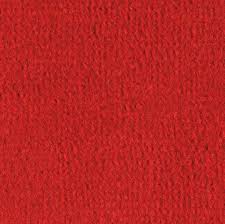 red plush indoor or outdoor carpet at