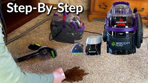 how to use the bissell spotclean pet