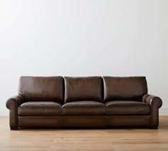 Turner Roll Arm Leather Sleeper Sofa