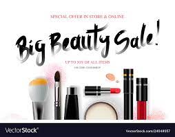 big beauty cosmetics banner for