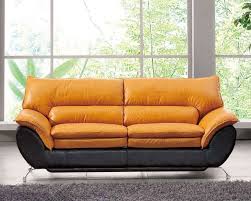 two tone italian leather sofa bed