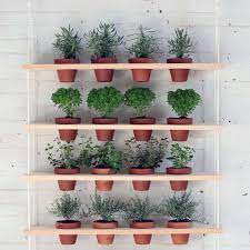 diy hanging garden shelves for a small