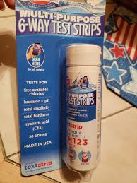 Hth 6 Way Pool Test Strips 30 Multi Use Test Strips For