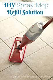 Stir the mixture and allow the water to cool slightly. Spray Mop Diy Refill Cleaning Solution Organize And Decorate Everything