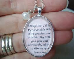 Father to Daughter bridal pendant by SweetlySpokenJewelry on Etsy via Relatably.com