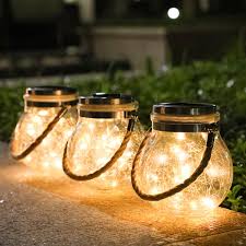 Us 9 09 42 Off Solar Copper Wire Lamp Crack Ball Glass Jar Outdoor Garden Decoration Tree Lamp Christmas Led Wedding Party String Lights On