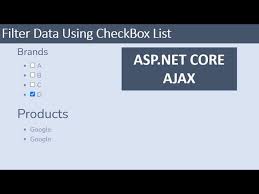 using checkbox list in asp net core