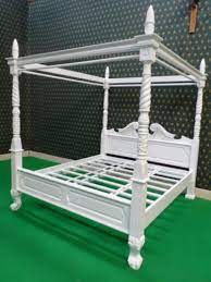 Four Poster Canopy Bed Bedframe 100