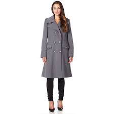 Military Cashmere Wool Winter Coat Grey