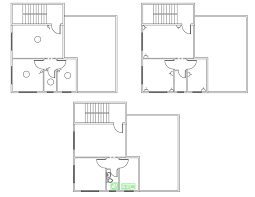 1 Bhk House Floor Plan Autocad Drawing