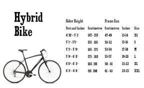 Hybrid Bike Sizing What Size Of Hybrid Bike Do You Need