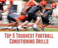 toughest football conditioning drills