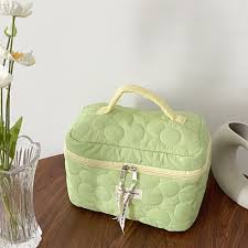 flower quilting cloth makeup bag women