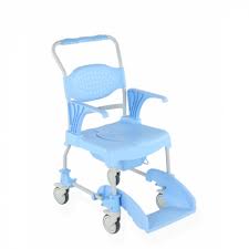 mobile shower and commode chair chair