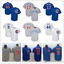 2019 Chicago Men S Cubs Jersey 44 Anthony Rizzo 17 Kris Bryant 9 Javier Baez Baseball Jerseys