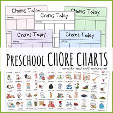 Complete 8 Year Old Daily Chore Chart Job Chart Preschool 5