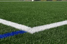 football field artificial turf line