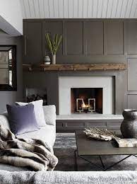 Charcoal Gray Fireplace Maison