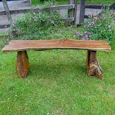 Teak Root Backless Garden Bench 140cm 2