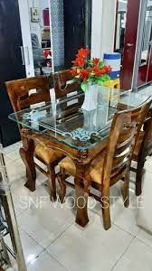Wooden Dining Table Chair Set