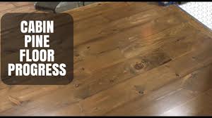 finish problems on cabin pine floor