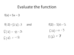 Linear Equations In Function Notation