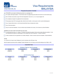 Invitation letter (if any) visa fee; Malaysia Visa Application Form Pdf Fill Out And Sign Printable Pdf Template Signnow