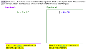 solving two step equations edtech methods
