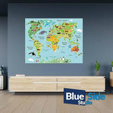World Map For Kids Children Poster Self