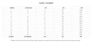 Demonia Size Chart