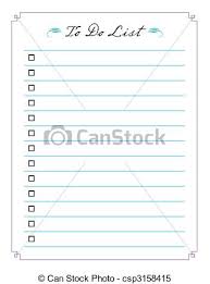 Blank Vector To Do List With Boxes To Check Off