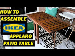 Assemble Ikea Applaro Patio Table
