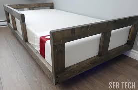 Floating Bed Frame Free Woodworking