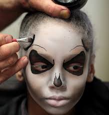 mother and son makeup artists create