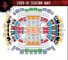 toyota center seating map toyota