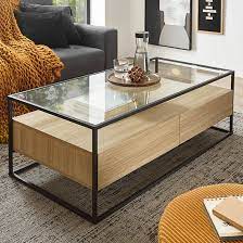 Ercolano Clear Glass Coffee Table With
