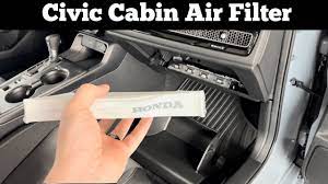 2022 - 2023 Honda Civic Cabin Air Filter Replacement Location - How To  Change Or Replace - YouTube