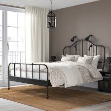SAGSTUA Bed frame, black/Luröy, Queen - IKEA
