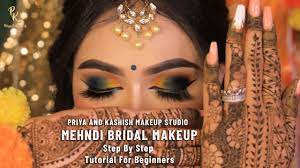 mehndi bridal makeup step by step