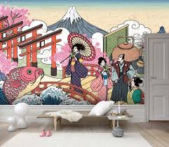 Tea Wall Mural Japanese Wall
