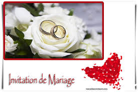 نتيجة بحث الصور عن ‪invitation de mariage‬‏