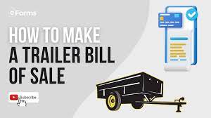how to make a trailer bill of