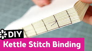 I've found there are many variations of case binding methods. Diy Kettle Stitch Bookbinding Tutorial Sea Lemon Youtube