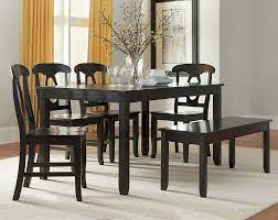 We have a full range of kitchen tables & sizes to fit your needs. Gray Soft Lines Dining Set With Bench Grayson 6 Piece Dining Set American Freight Standard Furniture Dining Set With Bench Dining Room Style