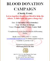 invitation to blood donation caign