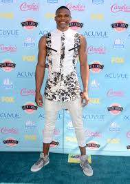 In the 2016 playoffs, russell westbrook has worn everything from flowing, billowy pants to a shirt with a giant hole in the front — his shirts, pants, hats and shoes designed by many different people. Russell Westbrook S Teen Choice Awards Outfit