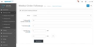 Opencart Order Follow Up Order Status Email Updates