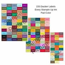 Details About Stampin Up Paper Cardstock Tool Sponge Dauber All Color Chart Organizer Template