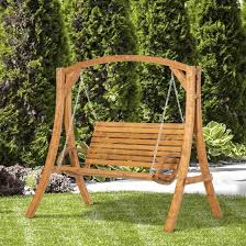 Pine Wood Garden Swing Chair