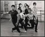 Alvin Ailey and dancers in rehearsal for the stage production of ...